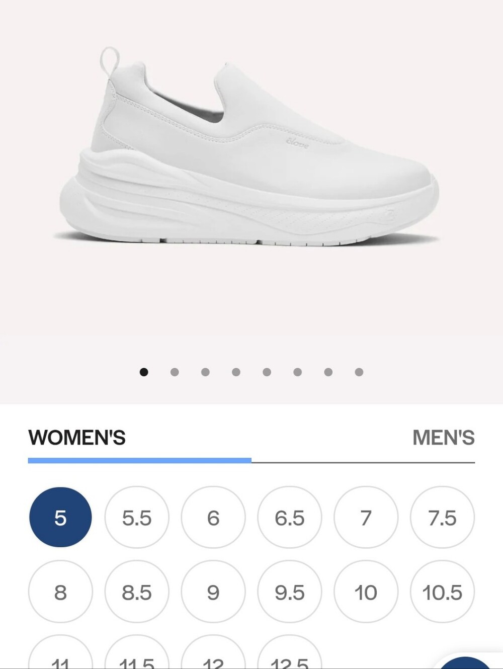 Women's White Slip-On Platform Sneaker